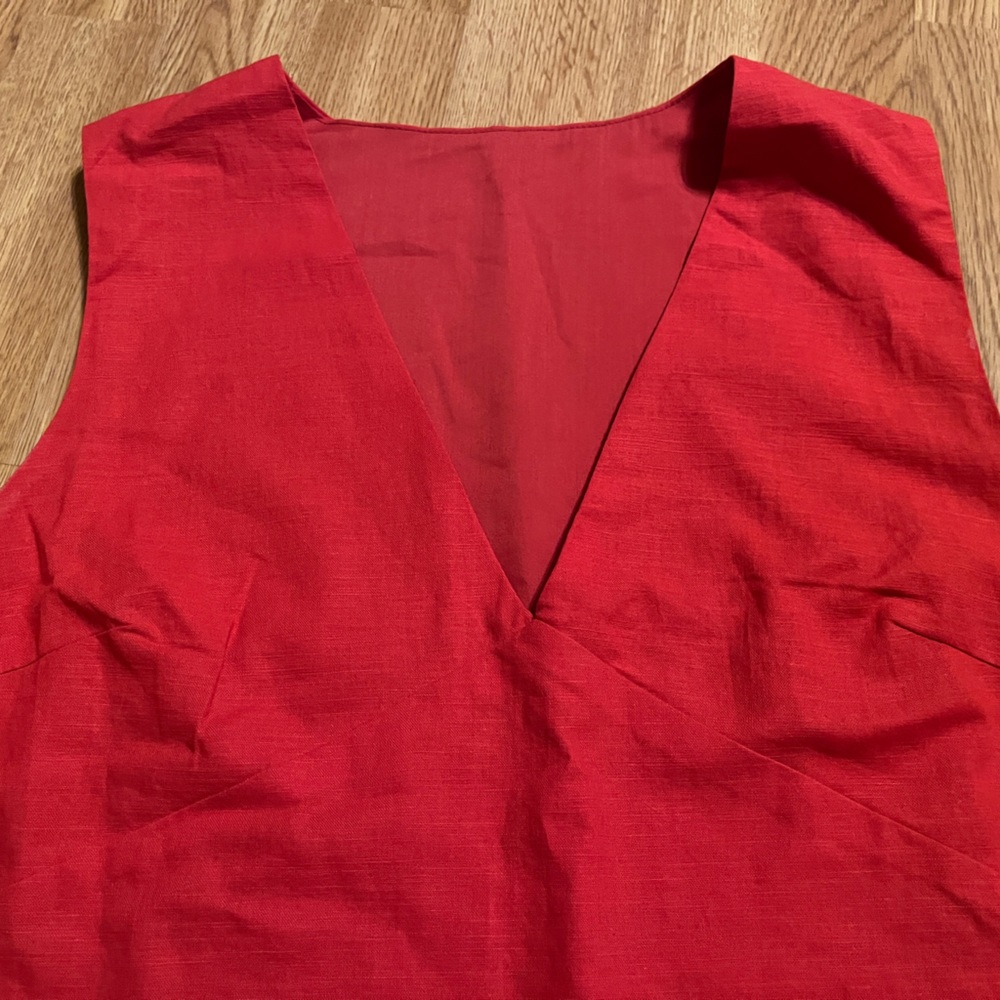 Commense Vibrant Cotton Linen Midi Dress - Picture 2 of 5